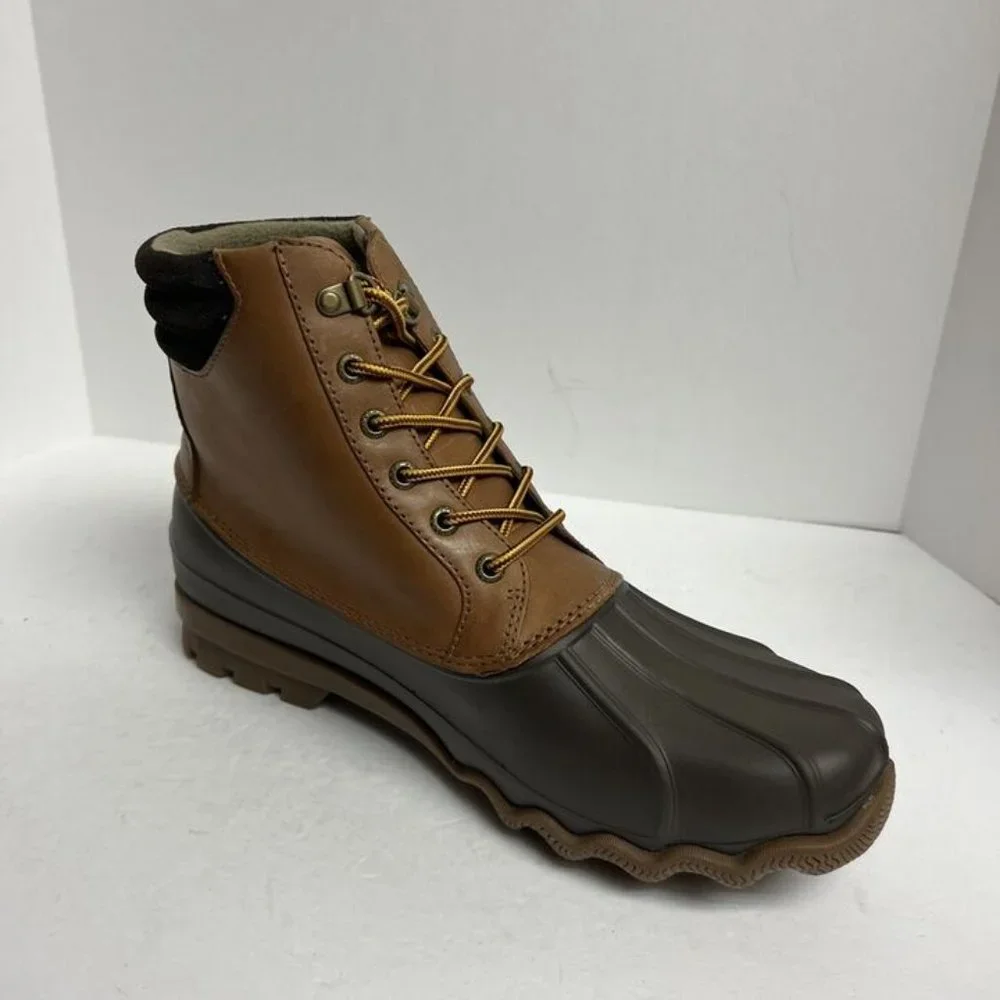 Sperry Mens Avenue Duck Boot Waterproof Tan Size 10.5 M